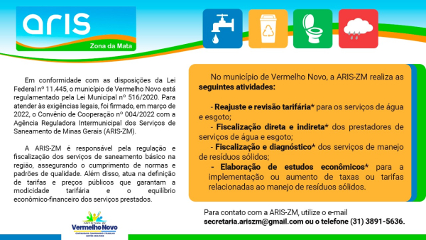 Aris Zona da Mata Vermelho Novo - regulamenta&ccedil;&atilde;o